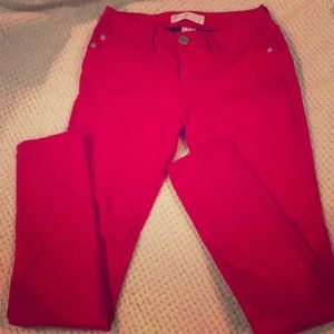 Red Skinny Jeans, size 5 NWOT